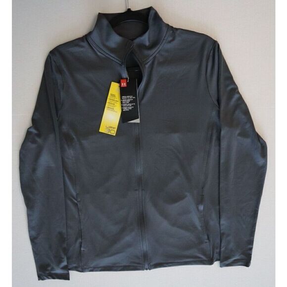 Under Armour UW1276 Women's Sz L Gray Zinger Tulip Full Zip UPF 30 Jacket - Picture 8 of 8